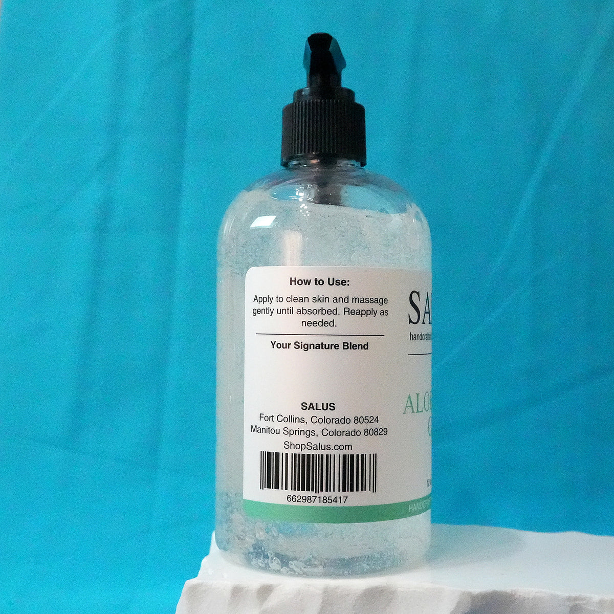 SALUS Aloe Vera Gel, 12 oz how-to-use panel