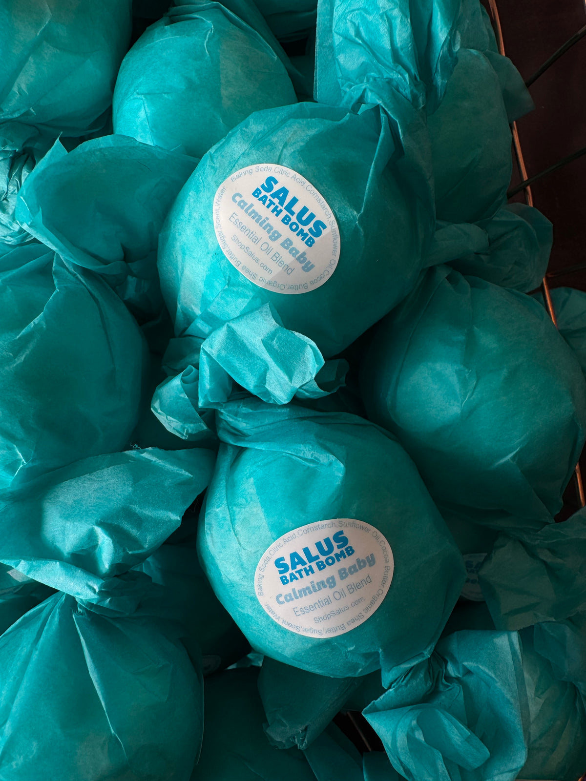 Calming Baby Essential Oil Blend Bath Bomb