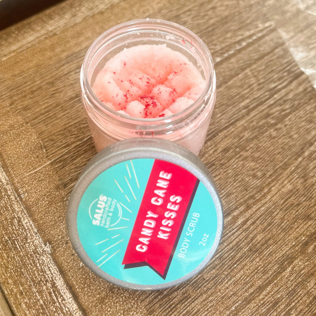 Candy Cane Kisses Mini Scrub