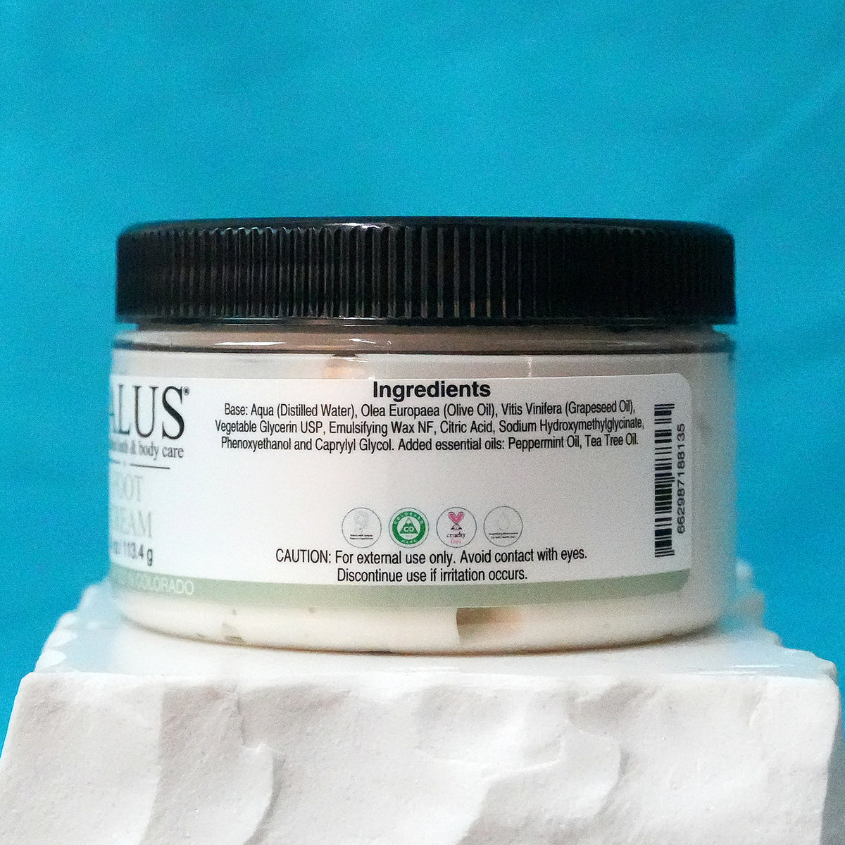 SALUS Foot Cream ingredients panel