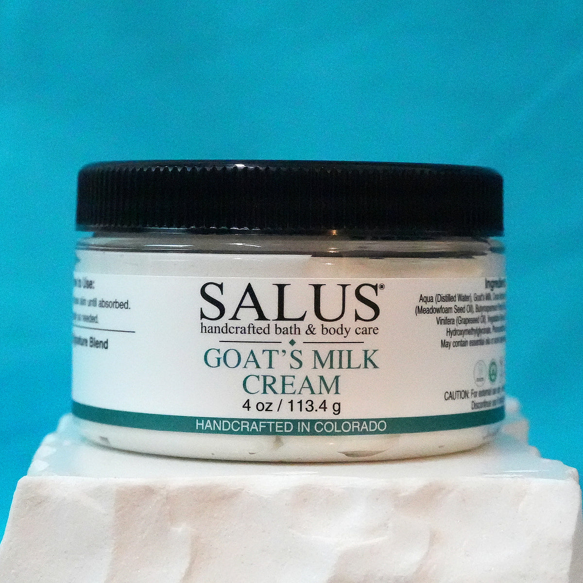 SALUS Goat's Milk Cream, 4 oz jar.