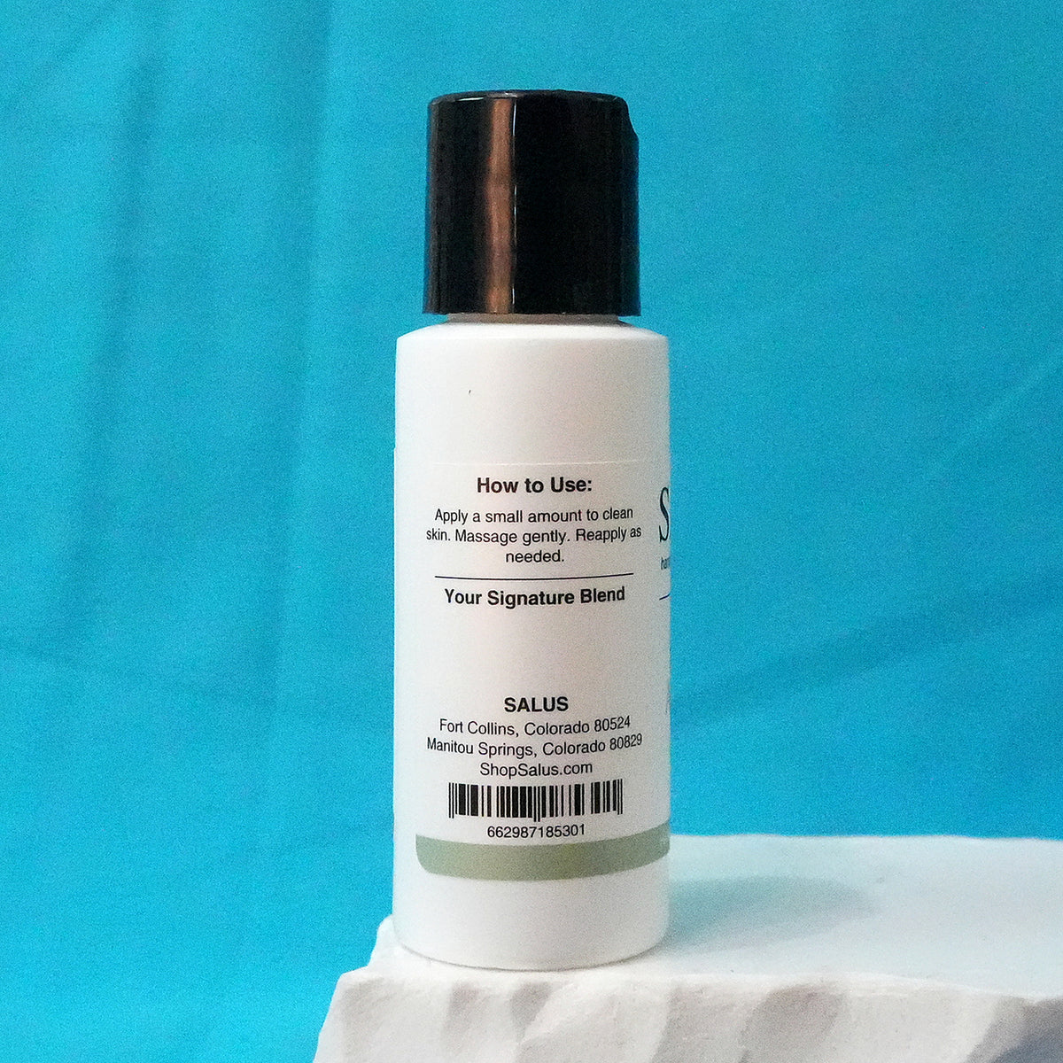 SALUS Sweet Almond Oil, 2 fl oz how-to-use panel