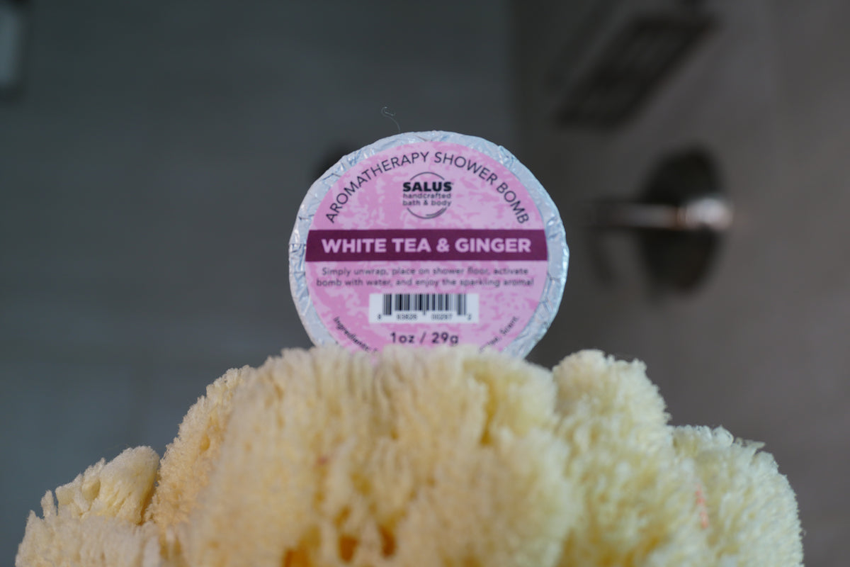 White Tea and Ginger SHOWER Bomb