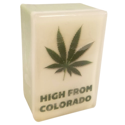 High From Colorado Hemp Leaf Photo Soap