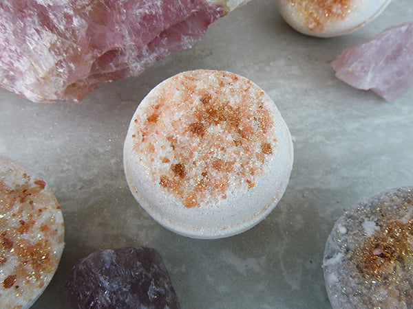 Rose Quartz Geode Mega Bath Bomb