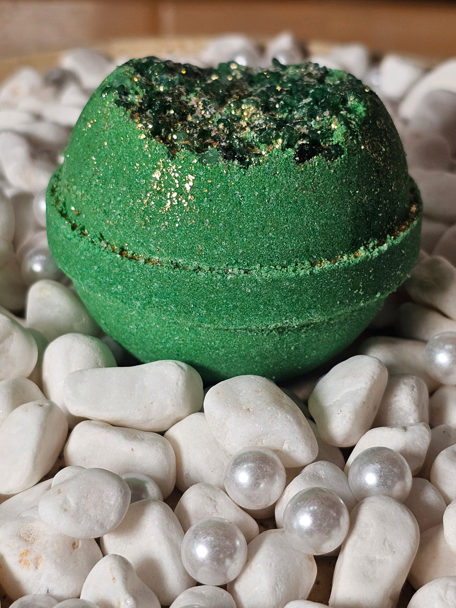 Emerald Geode Mega Bath Bomb
