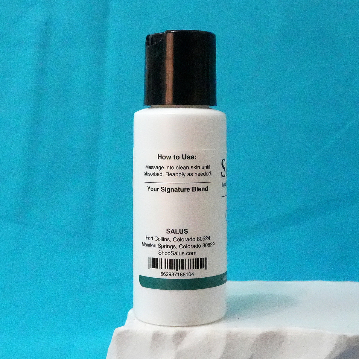 SALUS Goat's Milk Lotion, 2 oz how-to-use panel