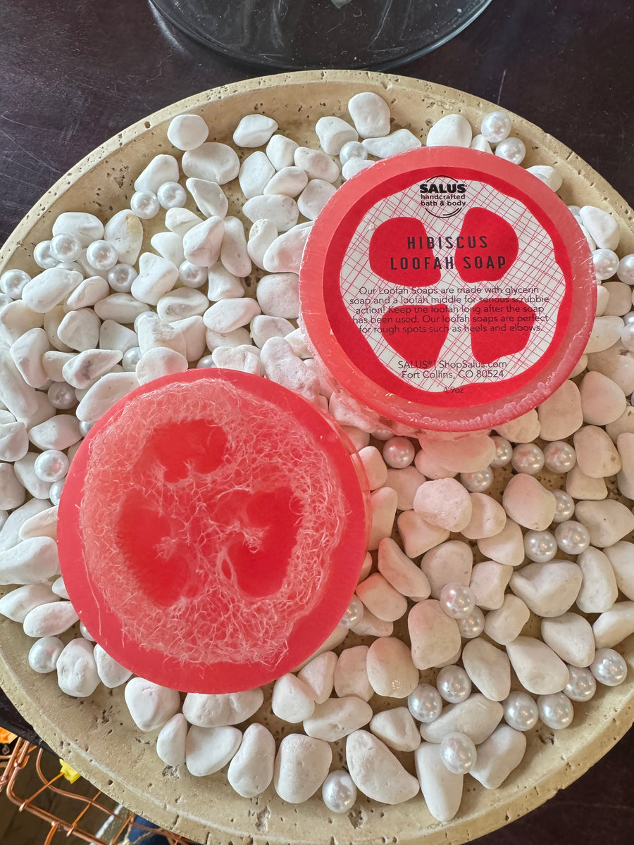 Hibiscus Loofah Soap