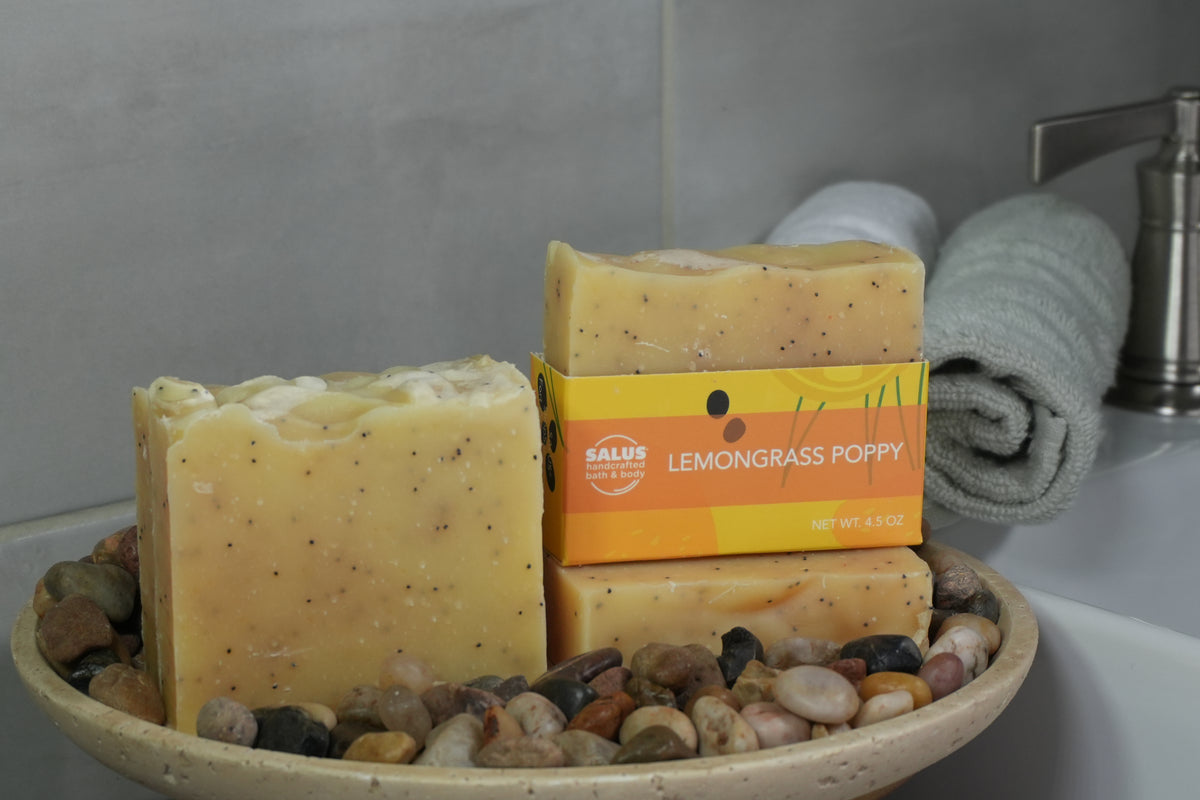 Lemongrass Poppy Seed Handcrafted Soap