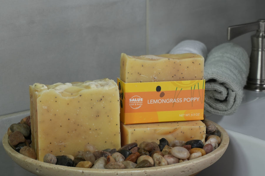 Lemongrass Poppy Seed Handcrafted Soap