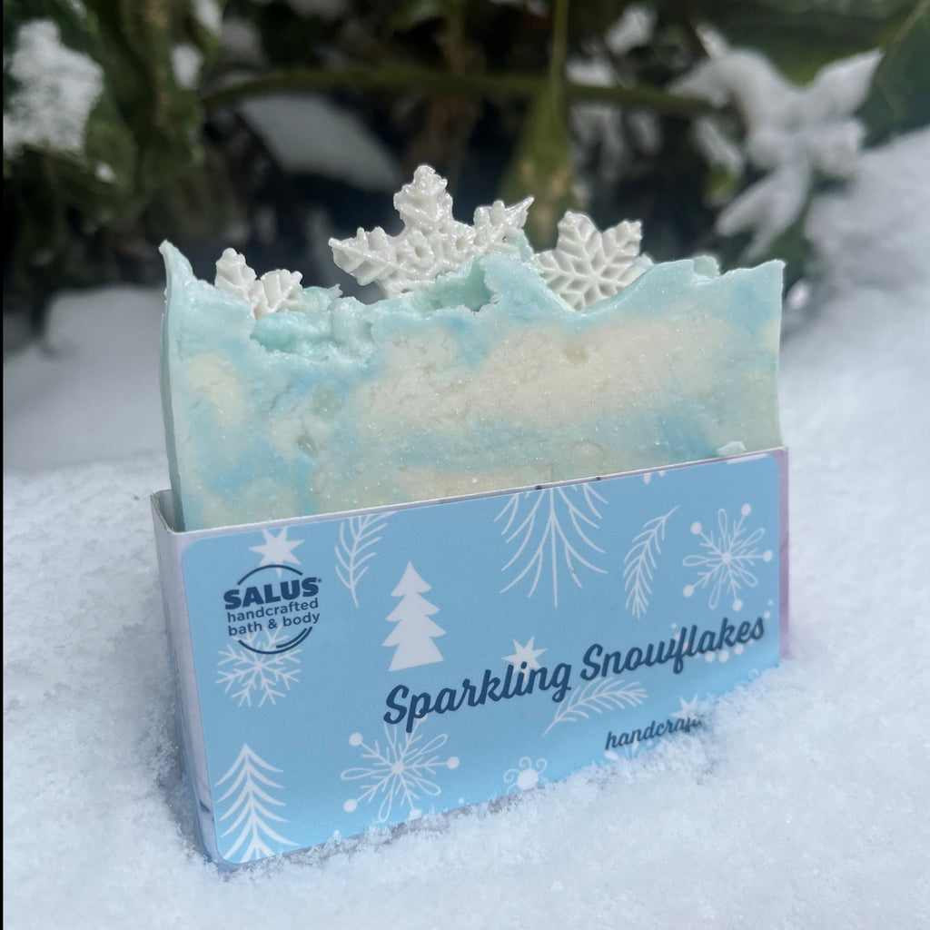 Sparkling Snowflakes Organic Bar Soap
