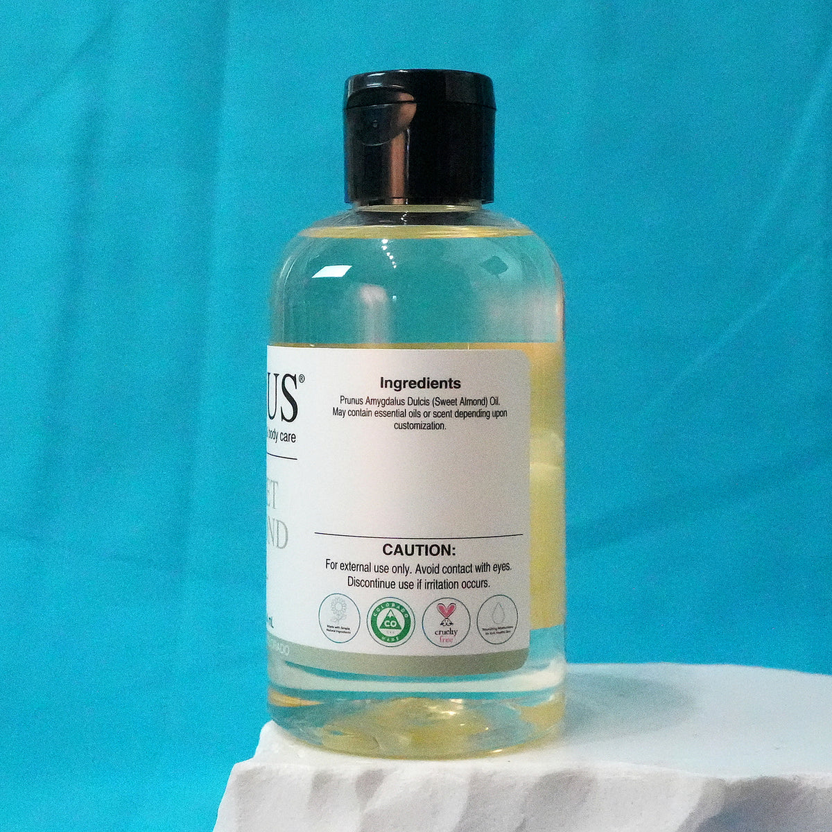 SALUS Sweet Almond Oil, 6 fl oz ingredients panel