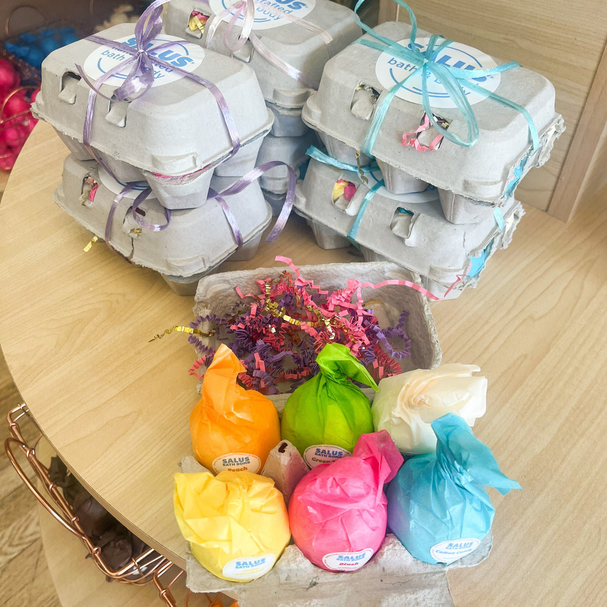 Egg Bath Bomb Crate - 6 Pack